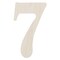 Good Wood by Leisure Arts Letter 9.5" No 7, Wooden Letters, Wood Letters, Wooden Letters Wall Decor, Large Wooden Letters, Wooden Letters 9.5 Inch, Small Wooden Letters for Crafts